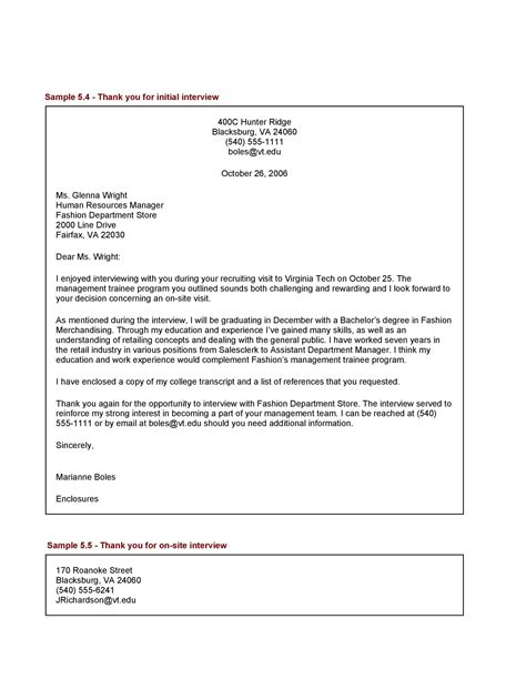 Panel Interview Thank You Letter Sample | PDF Template