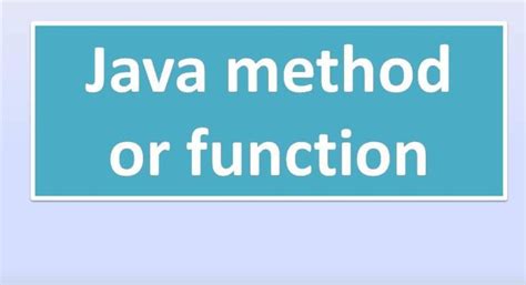 Method Definition Java 的图像结果