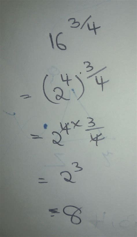 simplify 16^3/4.......... - Brainly.in