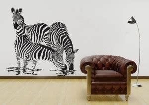 Impression Wall 92 cm Zebra's Wall Sticker Self Adhesive Sticker Price ...