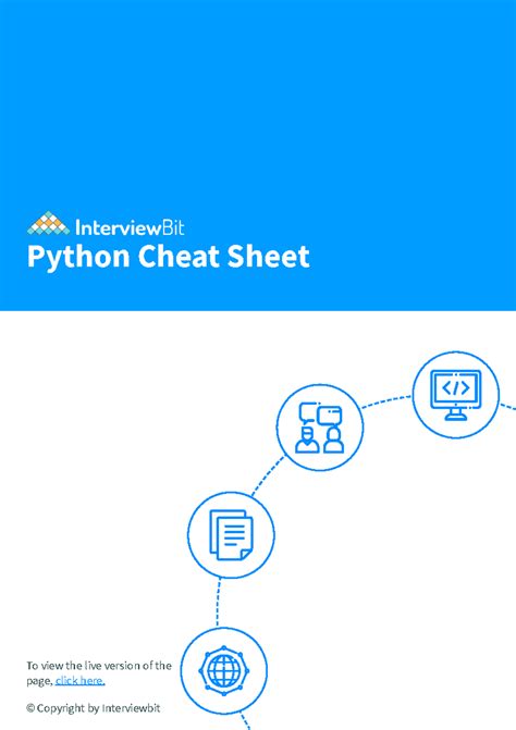Image result for Python Interview Cheat Sheet Algorithms
