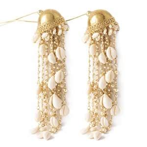 Buy Traditional Bridal Kaleere with Golden Dome, Pearl and Shell ...