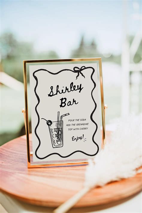 Shirley Temple Bar Sign, Shirley Temple Cherry Mocktail Signature Drink ...