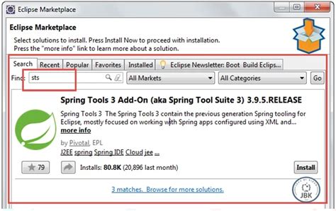 JBK Tutorials | Eclipse Plugin for Spring Boot