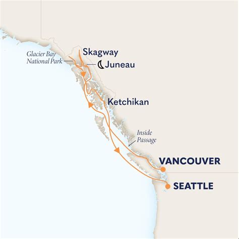 7-DAY ALASKA INSIDE PASSAGE Cruise Itinerary | Holland America