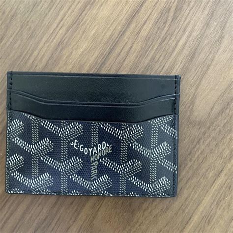 Black Goyard Card Holder - Depop