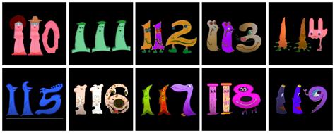 Image result for Number Creatures 119