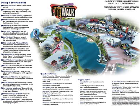 Map Of City Walk Orlando