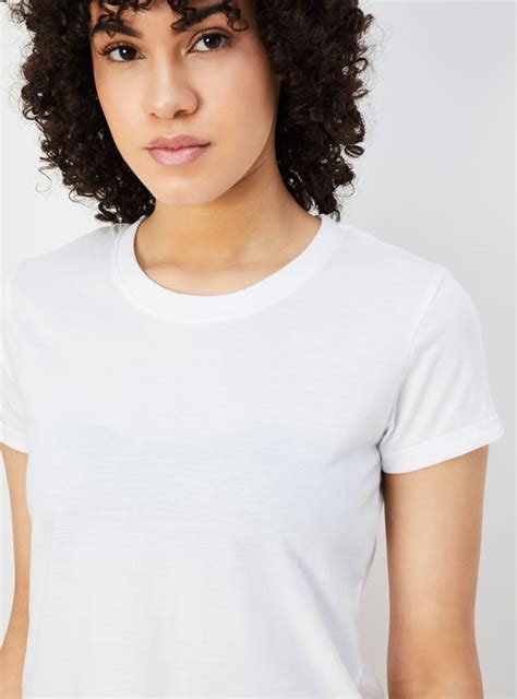 Buy Women Pinafore Denim Dress with T-shirt Online at just Rs. 1599.0 ...