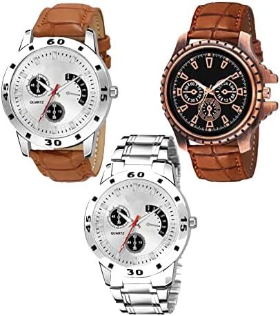 Acnos® Premium Special Super Quality Assorted Dial Analog Watches Combo ...