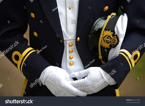 Closeup Navy Officer Uniform His Cap Stock Photo 23411290 | Shutterstock