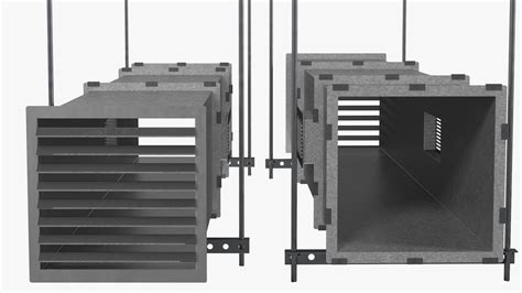 3D model Aluminium Square Air Duct | 3D Molier International
