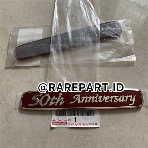 Jual EMBLEM LOGO SIMBOL TULISAN BELAKANG BAGASI 50th ANNIVERSARY VX100 ...