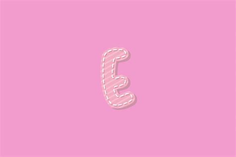 Download Pink Background Preppy Letter E Wallpaper | Wallpapers.com