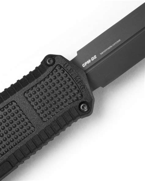 Benchmade 3370GY Claymore OTF AUTOMATIC - 3.89" Plain Edge Cobalt Black ...