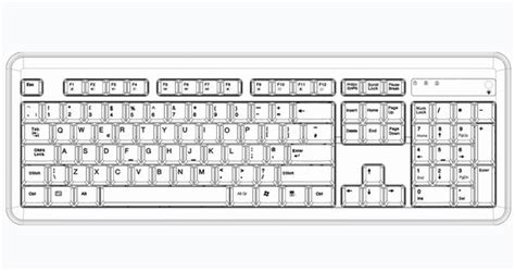 Qwerty Keyboard Layout Diagram