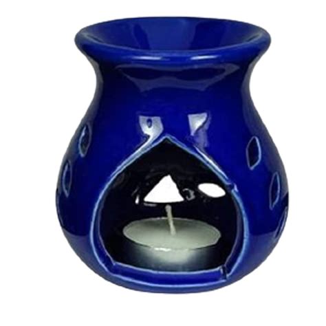 HARIKA Ceramic Clay Candle Operated Aroma Burner Oil Diffuser Lamp for ...