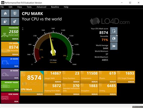 Performance Test 的图像结果