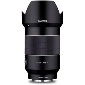 Samyang AF 35mm F1.4 FE II Sony E Autofocus Lens,23225 (Black) : Amazon ...