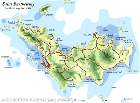 St. Barths | Bart map, Tourist map, St barts island