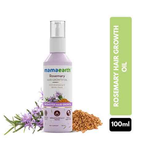 Mamaearth Rosemary Hair Growth Oil With Rosemary & Methi Dana (100ml ...