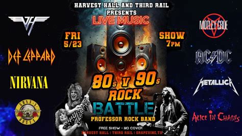 80s VS 90s ROCK BATTLE | THE THIRD RAIL - GRAPEVINE, TX | PROFESSOR ...