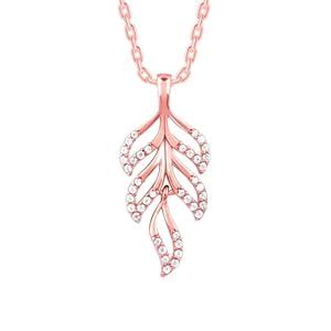 GIVA 925 Silver Rose Gold Komal Pankh Pendant With Link Chain| Necklace ...