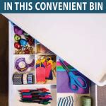 An Organized Wrapping Paper Storage Bin - Small Stuff Counts