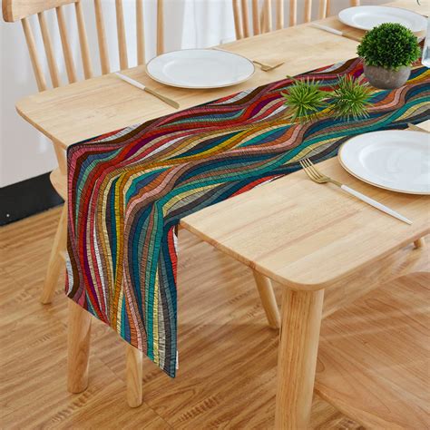 Buy HOMAGE Cotton Feel Digital Printed Double Layered Table Runner (13 ...