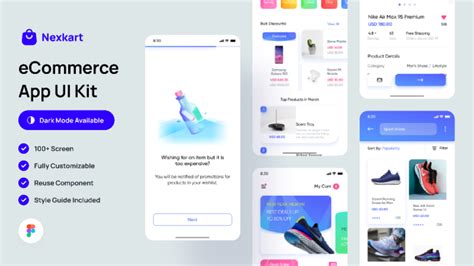 Nexkart – Premium Ecommerce App UI Kit for Mobile Shopping, Cart ...