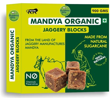 Jaggery Block Organic One Origin from Mandya - 900g | Pure, Natural ...
