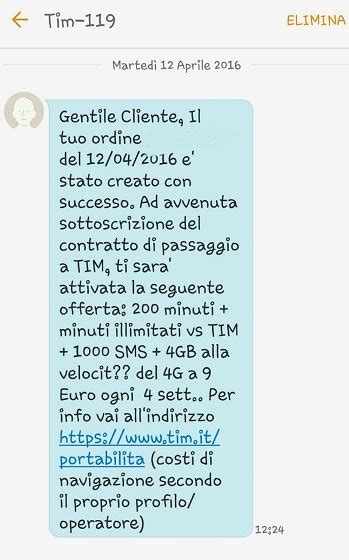 TIM vuole farvi lasciare il vostro attuale operatore con questa offerta