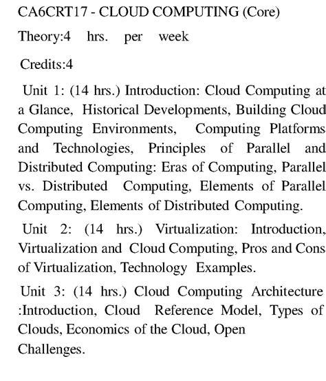 Cloud Computing (CA6CRT17) - Module 1 Overview and Key Concepts - Studocu