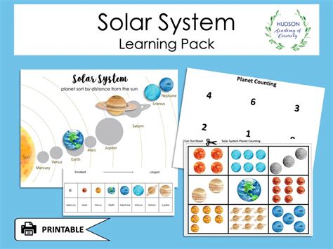 Buy Solar System Printable, Busy Book Printable, Science Worksheets for ...