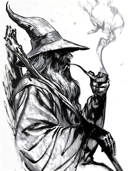 Pin by Blanca Rodriguez on dibujos in 2025 | Gandalf tattoo, Lord of ...
