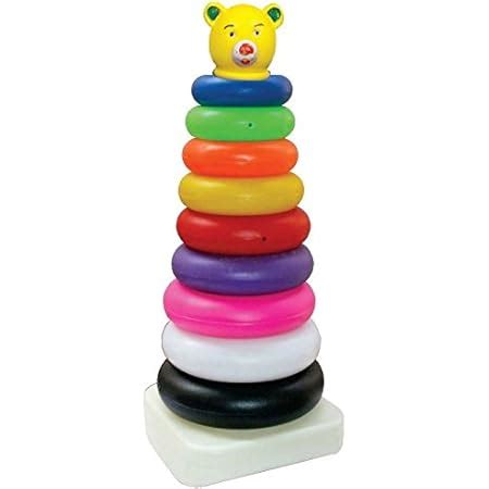 Buy TOYZTREND Plastic Baby Kids Teddy Stacking Ring Jumbo Stack Up ...