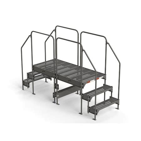 Ega Products Custom Work Platform, 3 Steps, Modular, 35"W x 77"L ...