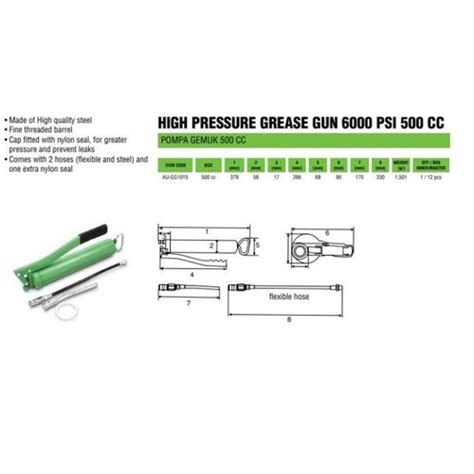 Jual Tekiro Pompa Gemuk CC/ Hand Grease Pump cc/Pompa Oli Tangan ...