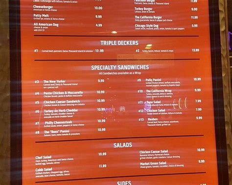 BACKSTAGE DELI, Las Vegas - The Strip - Menu, Prices & Restaurant ...