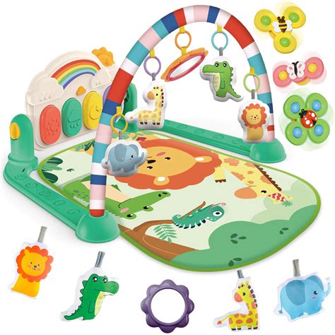 Joryuek Baby Gyms Play Mats, Tummy Time Mat Toys, Infant Play Mat and ...