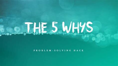5Why Problem Solving Coors 的图像结果