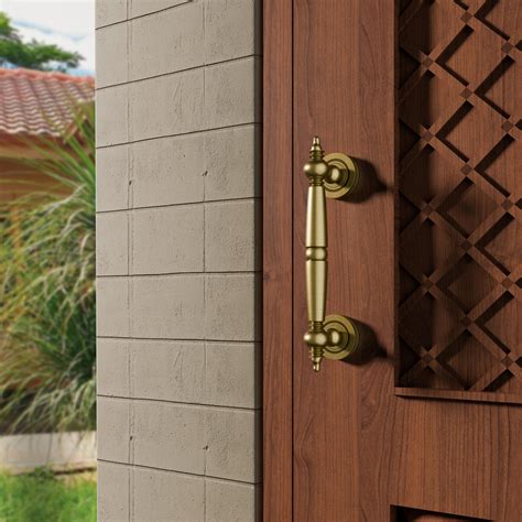 AVDH-07 Pure Brass Vintage Antique Door Handle for Main Door Handles ...