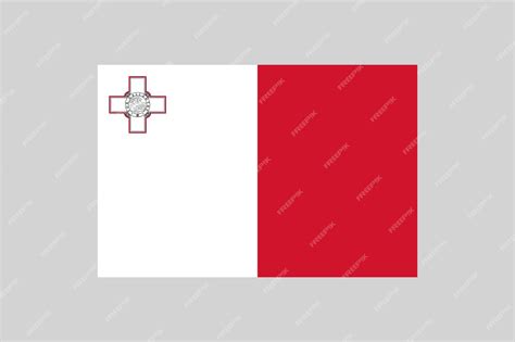 Premium Vector | National Flag of Malta Maltese Country Flag in 2 to 3 ...