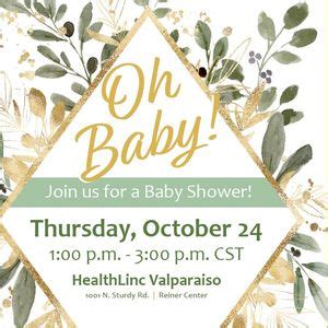 Community Baby Shower at HealthLinc Valparaiso, 1001 N Sturdy Rd ...