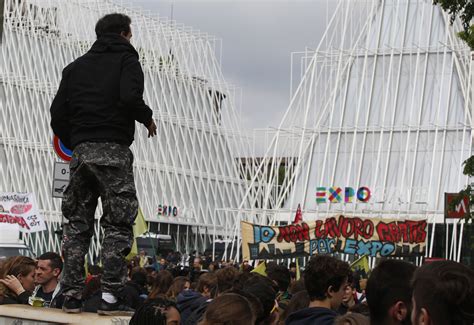 Protest against the World Exposition Milano 2015