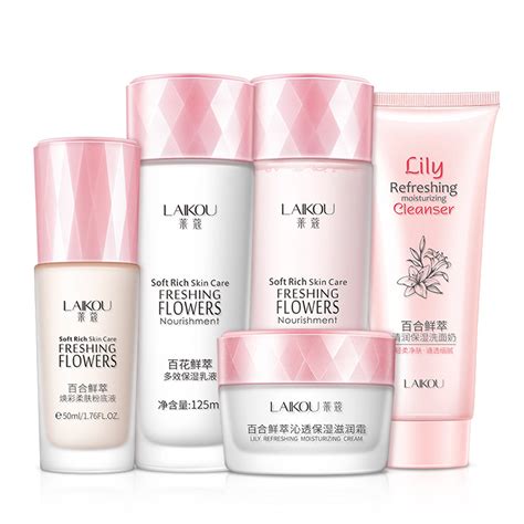 Buy LAIKOU Skin Caring Set Refreshing Hydrating Moisturizing Cosmetics ...