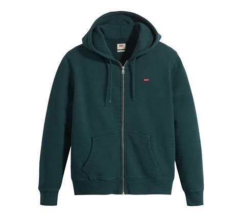 Non-graphic Zip Up Hoodie - Green | Levi's® HR