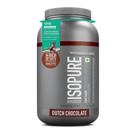 Isopure Whey Protein Isolate Powder with Vitamins for Immune Support ...
