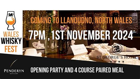 Wales Whisky Fest 2024-Friday opening party, St George's Hotel ...