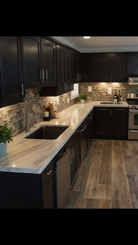 20+ Stylish Backsplash Ideas for Dark Cabinets & Light Tops in 2025 ...